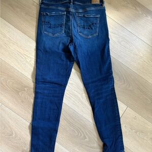 American Eagle Outfitters Dark Blue High Rise Jeans